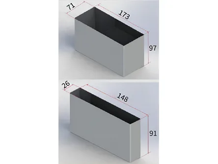 Square Aluminum Shell